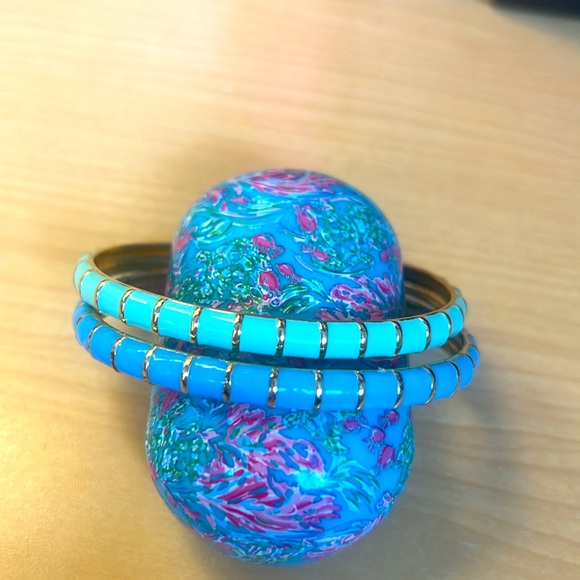 Blue Enamel Cuff Bangle Bracelet *NEW* - Picture 8 of 8